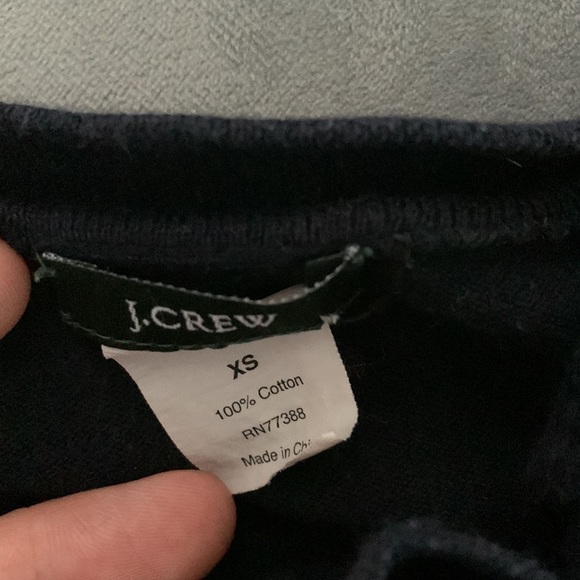 J Crew Navy Short Sleeve Cardigan Cotton XS - Picture 2 of 6